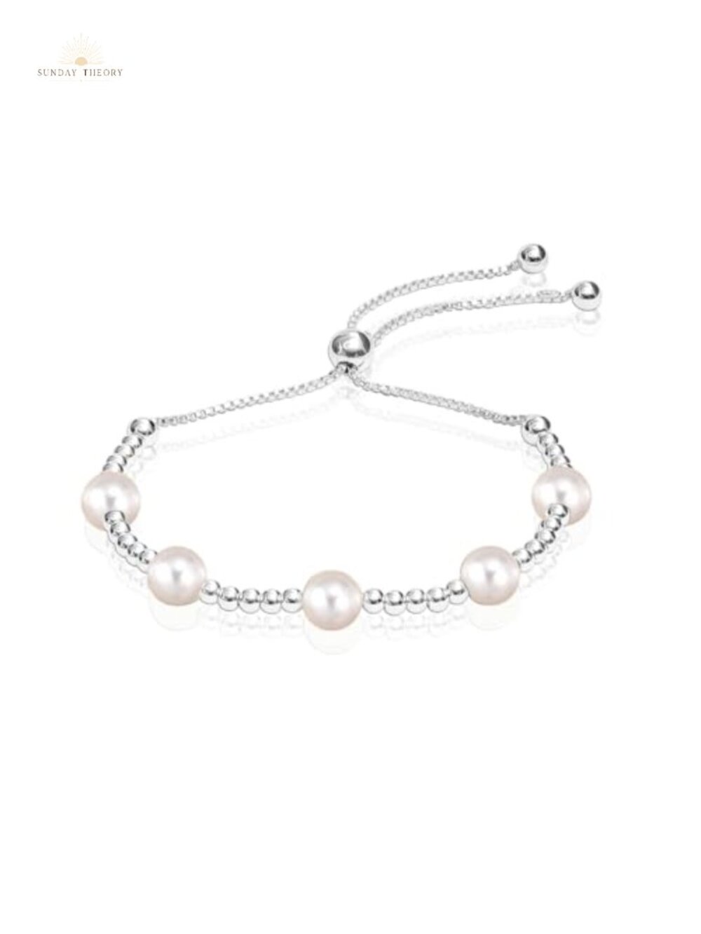 925 Sterling Silver Adjustable Sliding Bolo Bracelet Beaded Tennis Gift